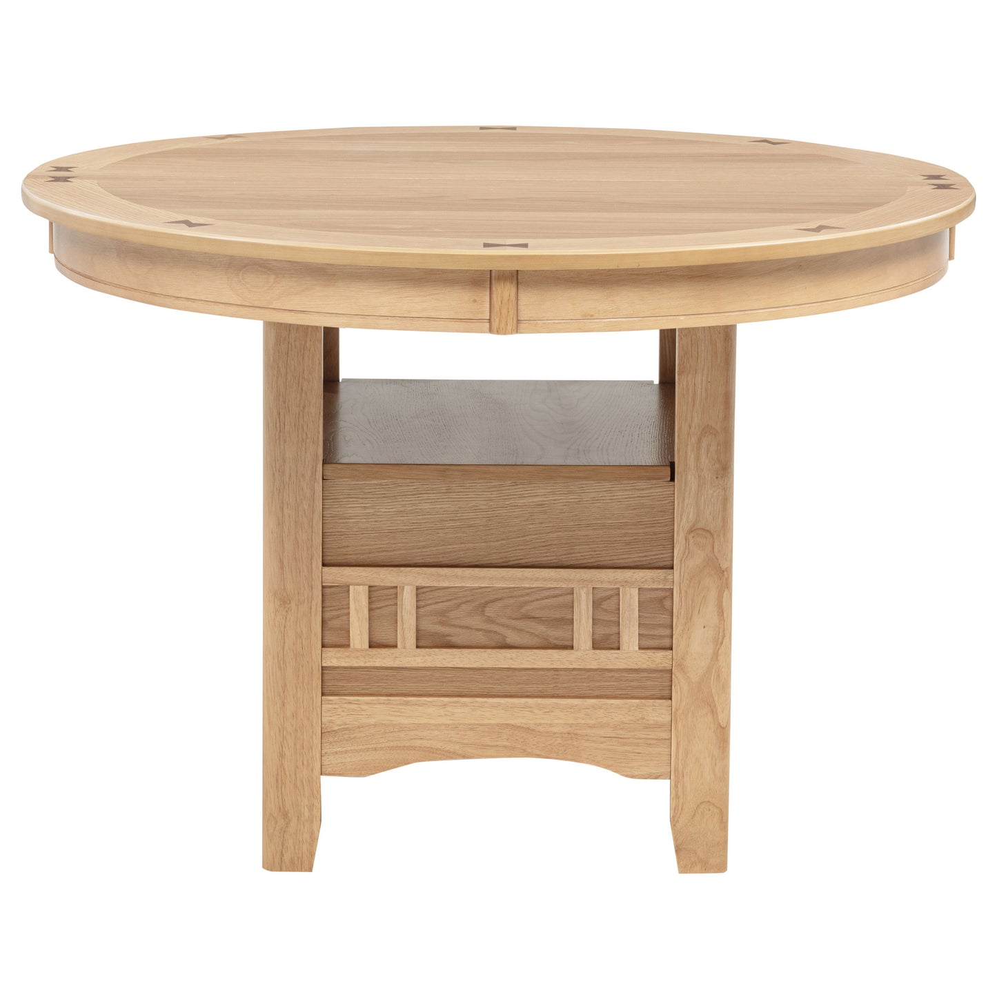 Lavon Oval 60-inch Wood Extension Leaf Dining Table Light Oak