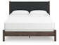 Pamytta King Upholstered Panel Bed, Dresser and Mirror