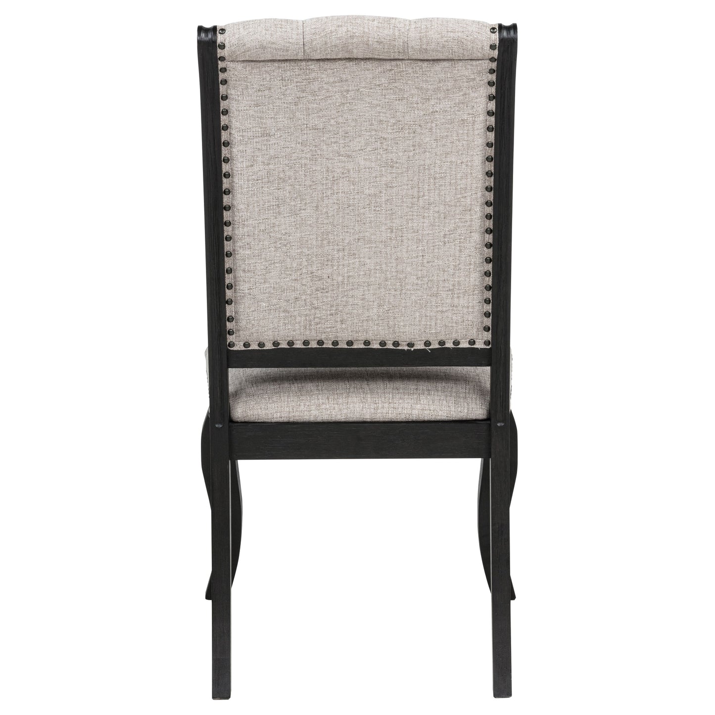 Phelps Upholstered Dining Side Chair Tobacco and Distressed Noir