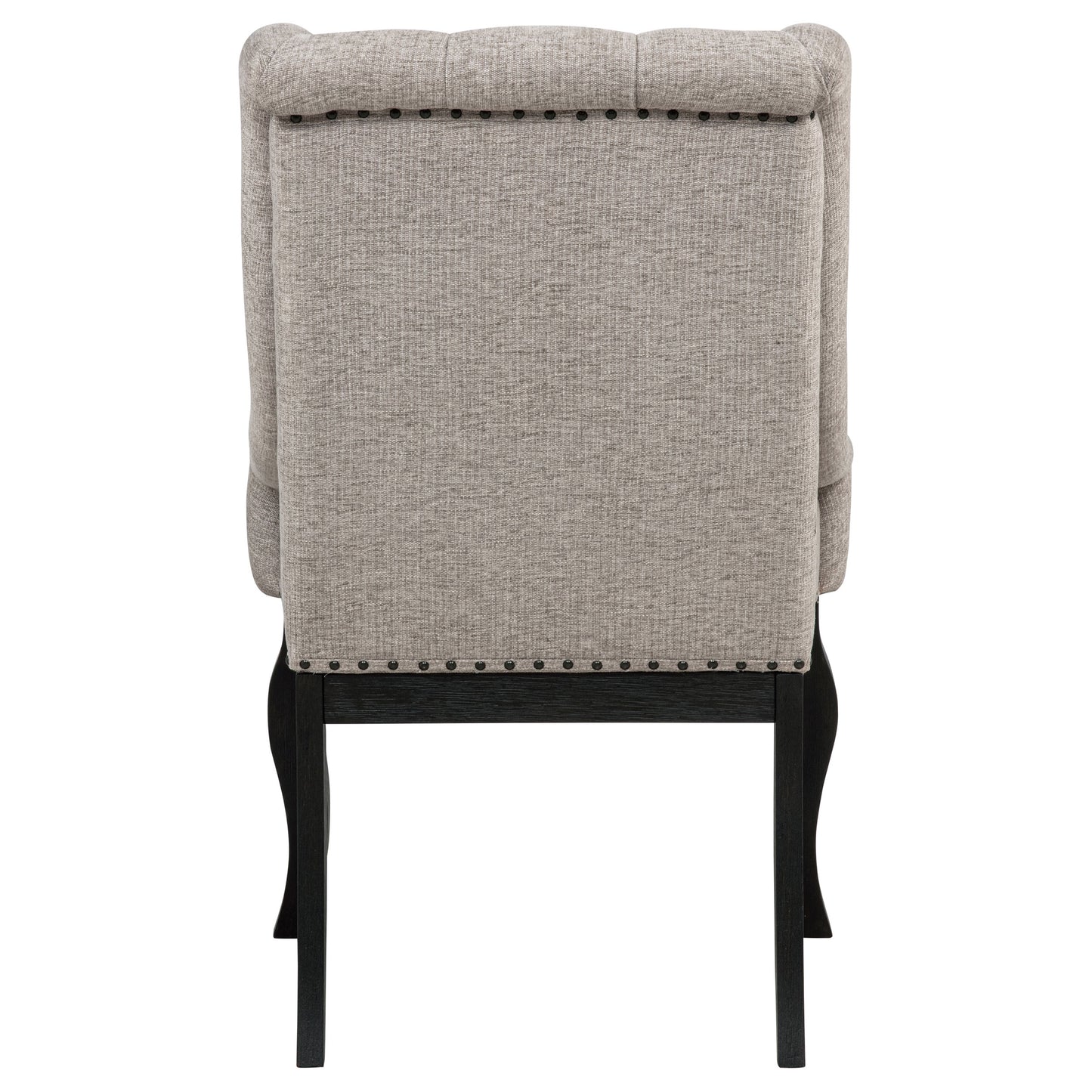 Phelps Upholstered Dining Arm Chair Tobacco and Distressed Noir