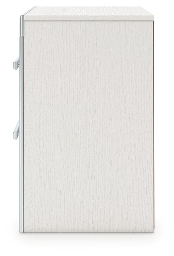 Zuraleus King Upholstered Panel Platform Storage Bed, Dresser, Mirror and Nightstand