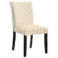Dermott Upholstered Parson Dining Side Chair Cream (Set of 2)