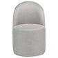 Aubrey Upholstered Barrel Dining Side Chair Beige (Set of 2)