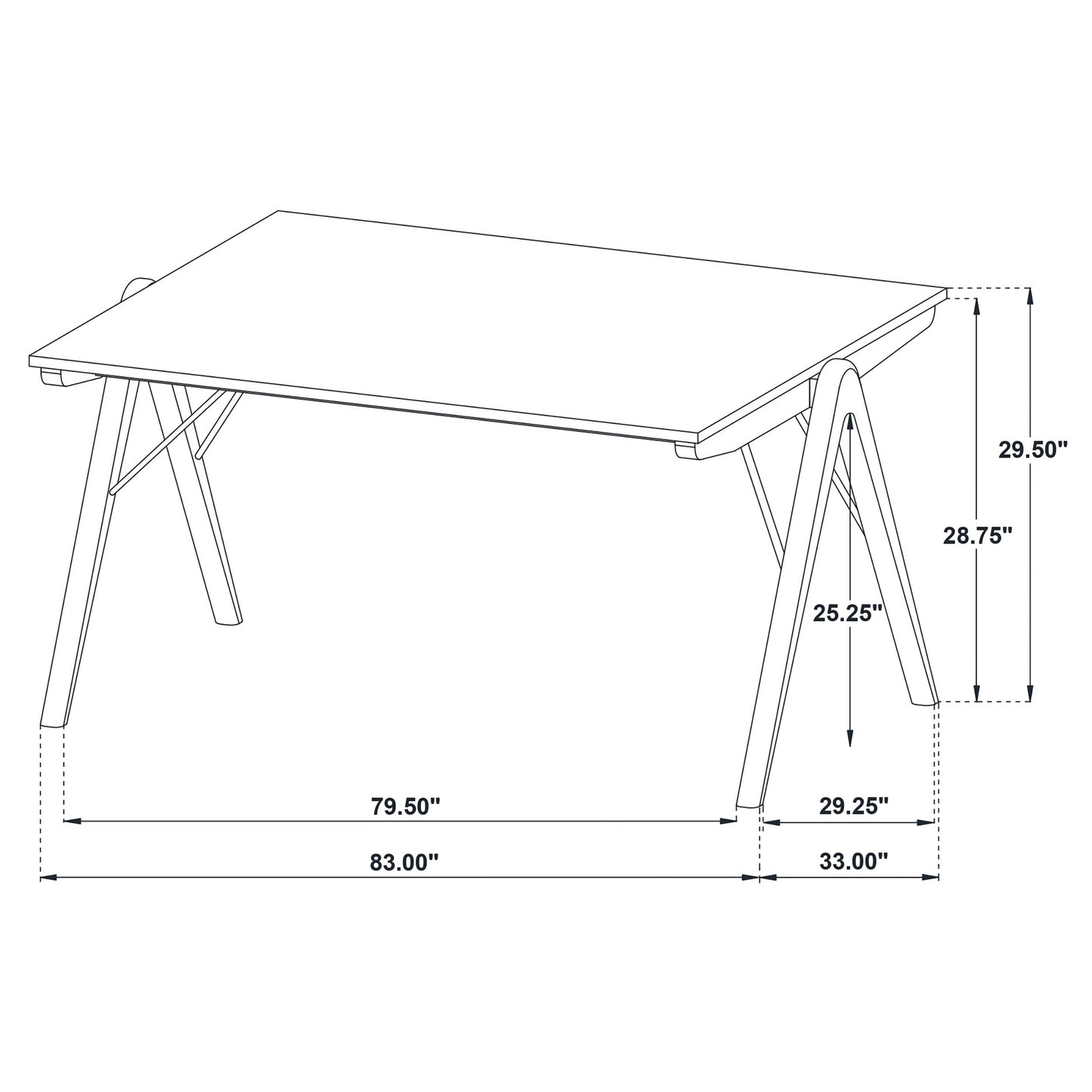 Randolph 5-piece Rectangular Dining Table Sheesham and Brown