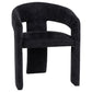 Carlow Upholstered Dining Arm Chair Black (Set of 2)