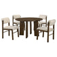 Strouse 5-piece Dining Set Cream and Walnut