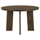 Strouse 5-piece Dining Set Cream and Walnut