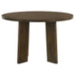 Strouse 5-piece Dining Set Cream and Walnut
