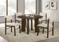 Strouse 5-piece Dining Set Cream and Walnut