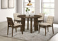 Redbridge Velvet Upholstered Side Chair Cream and Walnut (Set of 2)
