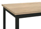Garza Space Saving Rectangular Dining Table Greige Oak