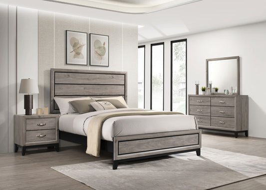 Watson Four-piece Eastern King Bedroom Set Light Taupe