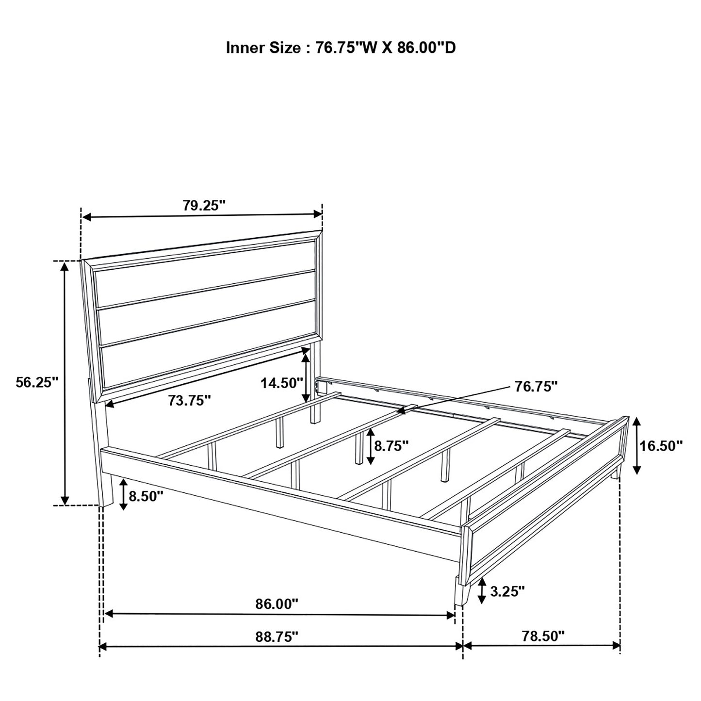 Watson Wood California King Panel Bed Light Taupe