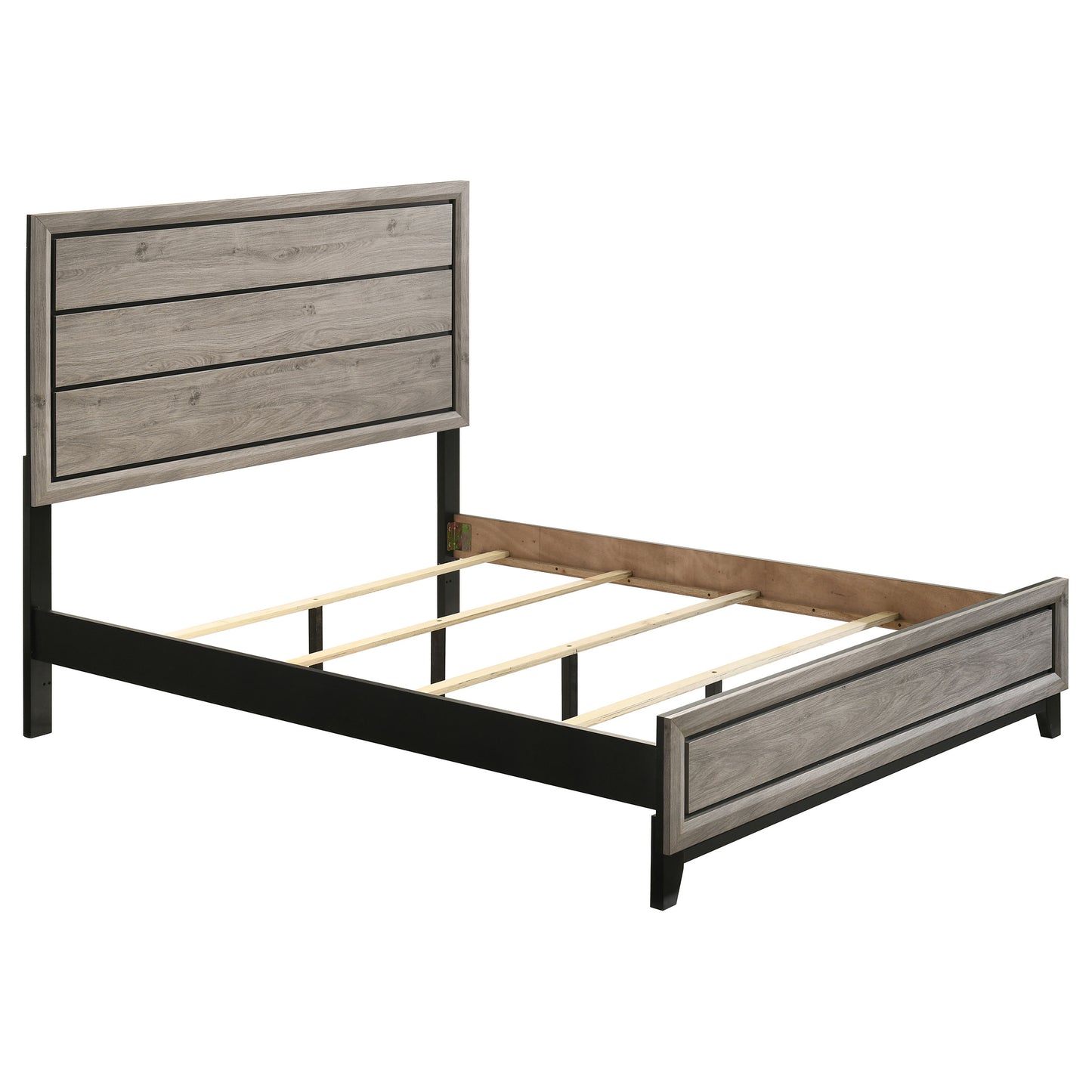 Watson Wood Queen Panel Bed Light Taupe