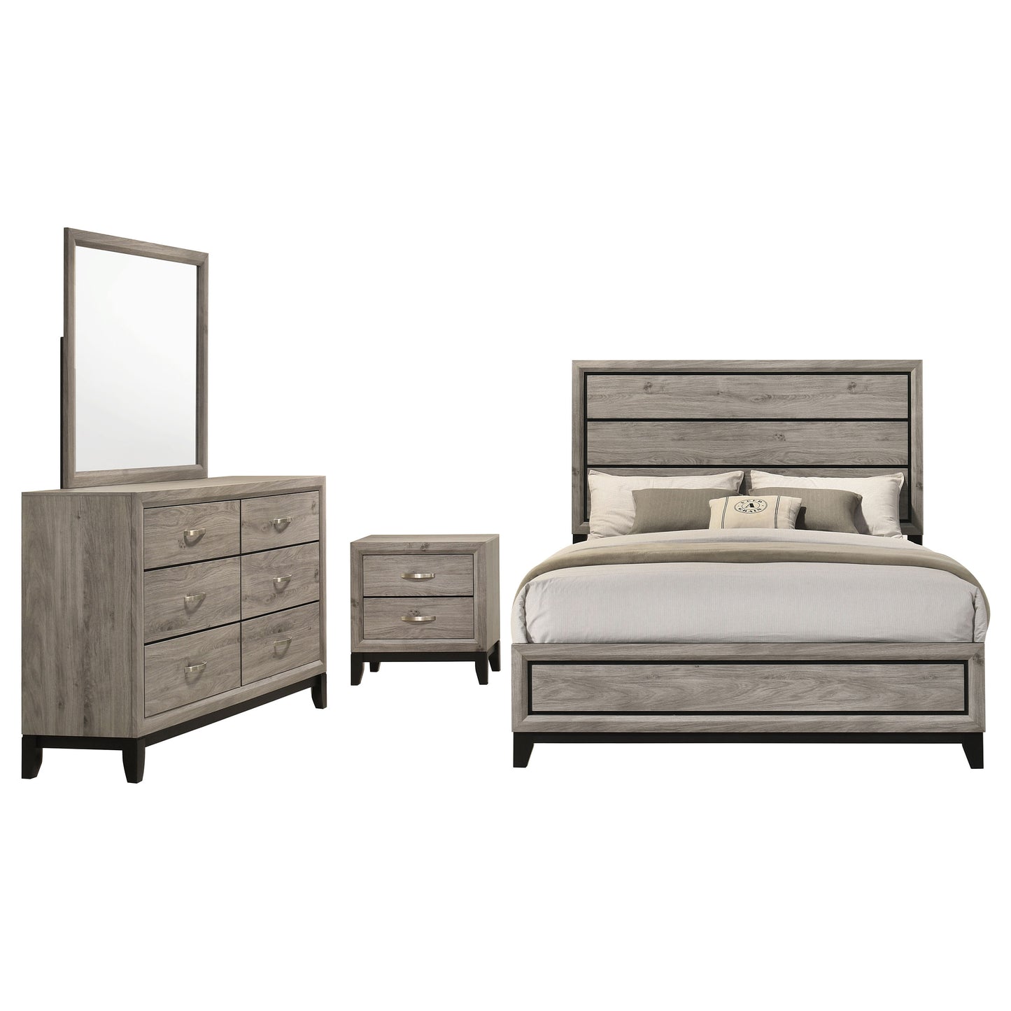 Watson Four-piece Queen Bedroom Set Light Taupe