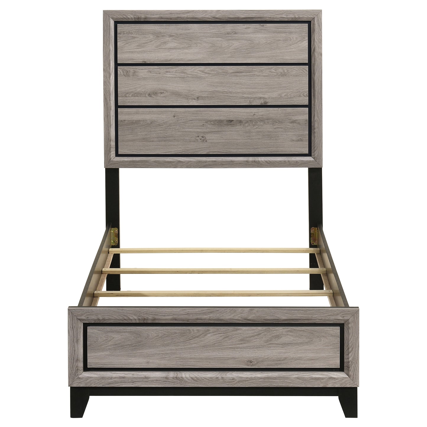 Watson Wood Twin Panel Bed Light Taupe