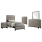 Watson Five-piece Twin Bedroom Set Light Taupe