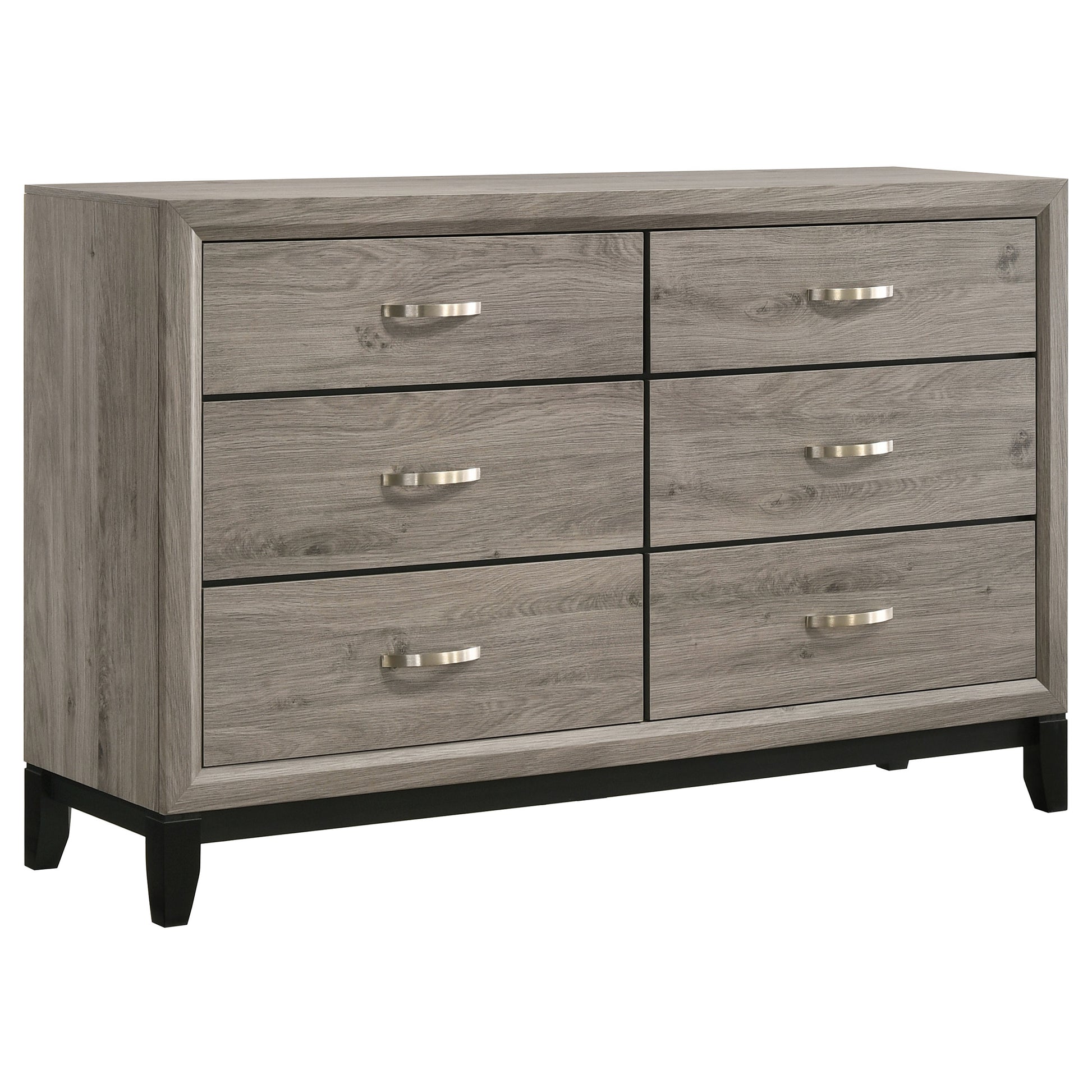 light grey 6 drawer dresser ChaletPosh Dresser in Light Grey
