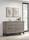 Watson 6-drawer Bedroom Dresser Cabinet Light Taupe