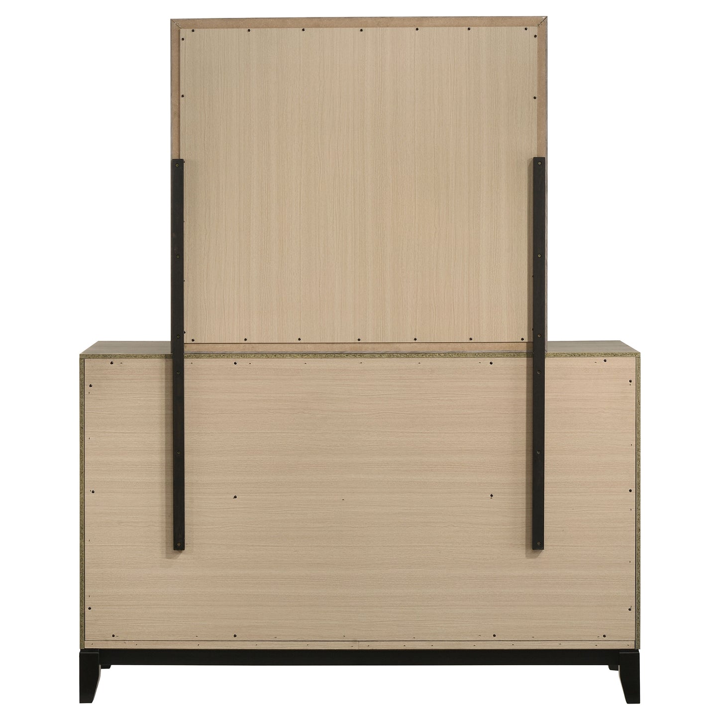 Watson 6-drawer Bedroom Dresser and Mirror Light Taupe