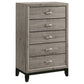 Watson 5-drawer Bedroom Chest of Drawers Light Taupe