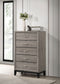 Watson 5-drawer Bedroom Chest of Drawers Light Taupe