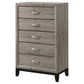 Watson 5-drawer Bedroom Chest of Drawers Light Taupe