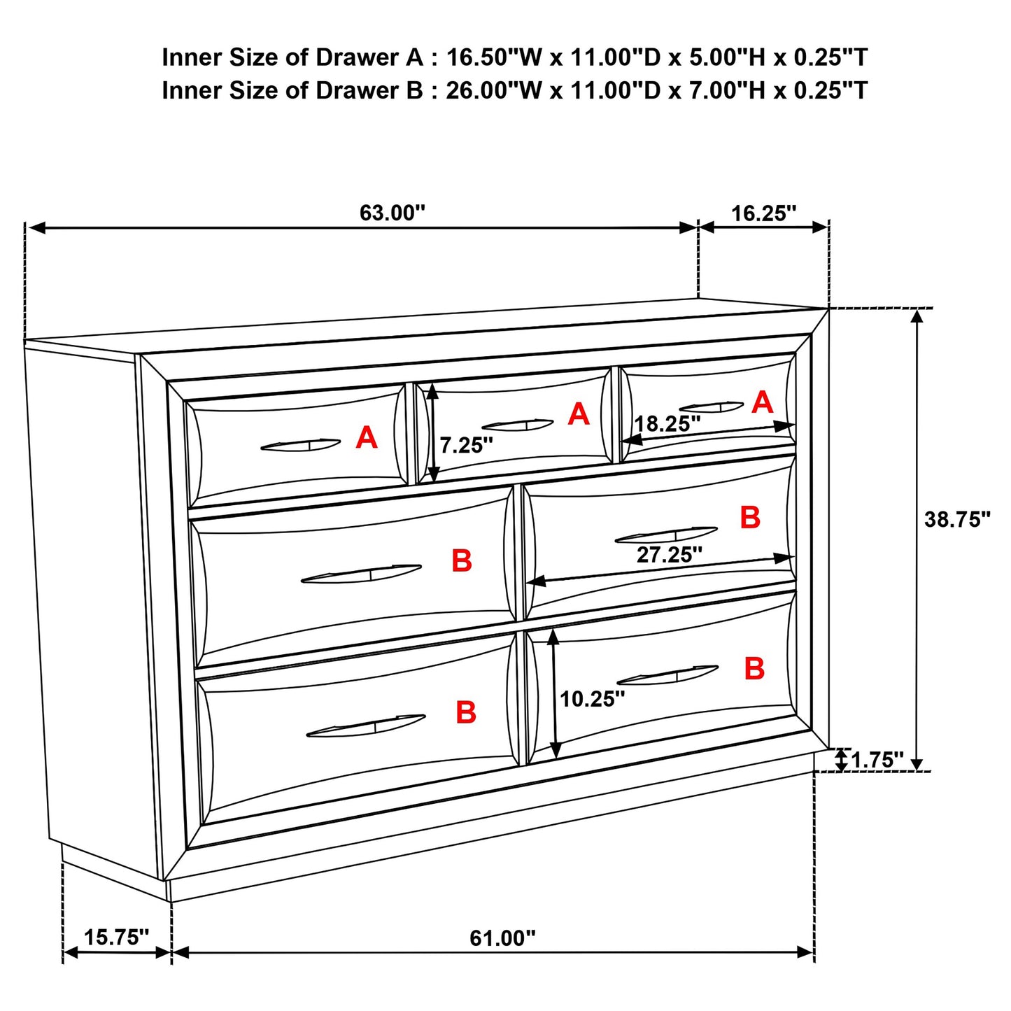 Atlas 5-piece California King Bedroom Set Dark Oak