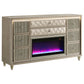 Lorient 4-piece California King Bedroom Set Ivory and Camel