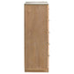 Leanne 5-drawer Sinter Stone Top Chest of Drawers Light Oak