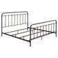 Livingston Metal Eastern King Open Frame Bed Dark Bronze