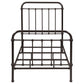 Livingston Metal Twin Open Frame Bed Dark Bronze
