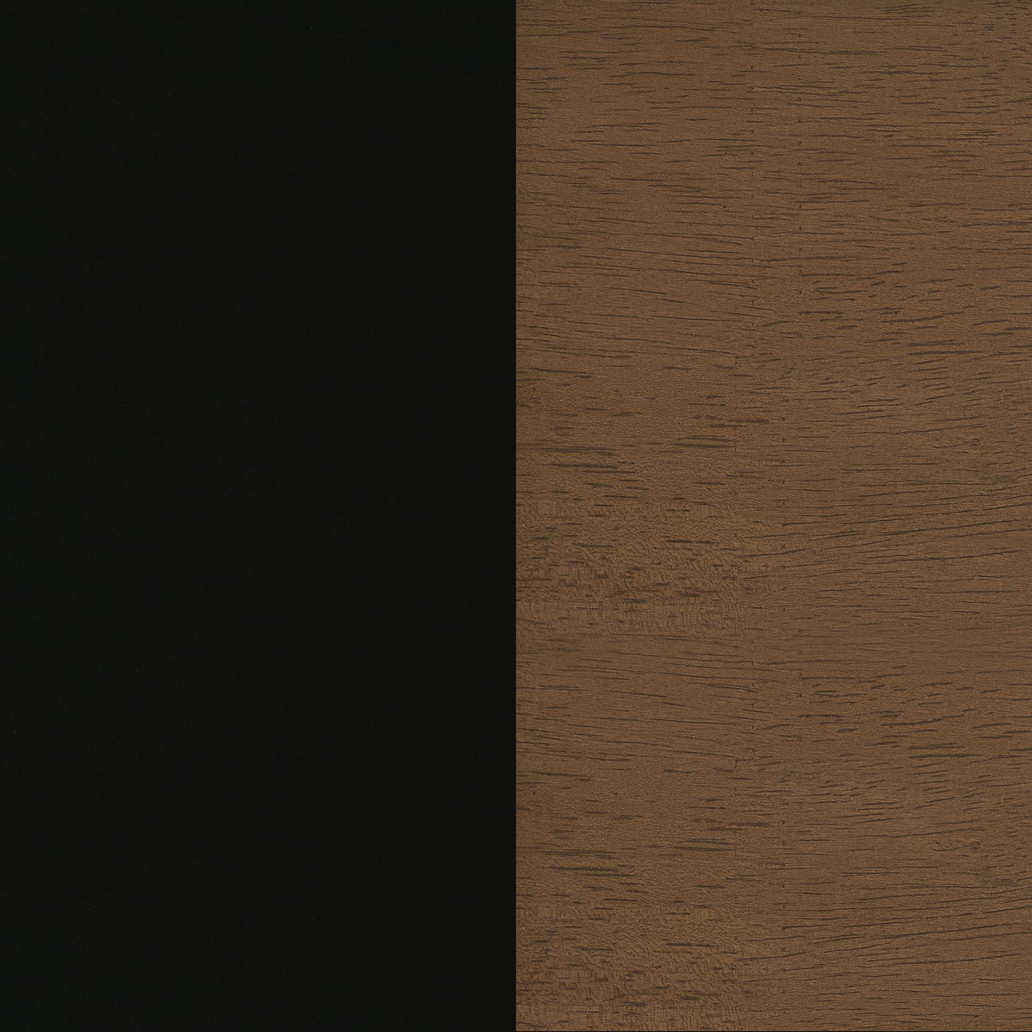 Morris Twin Over Twin Wood Bunk Bed Black and Walnut