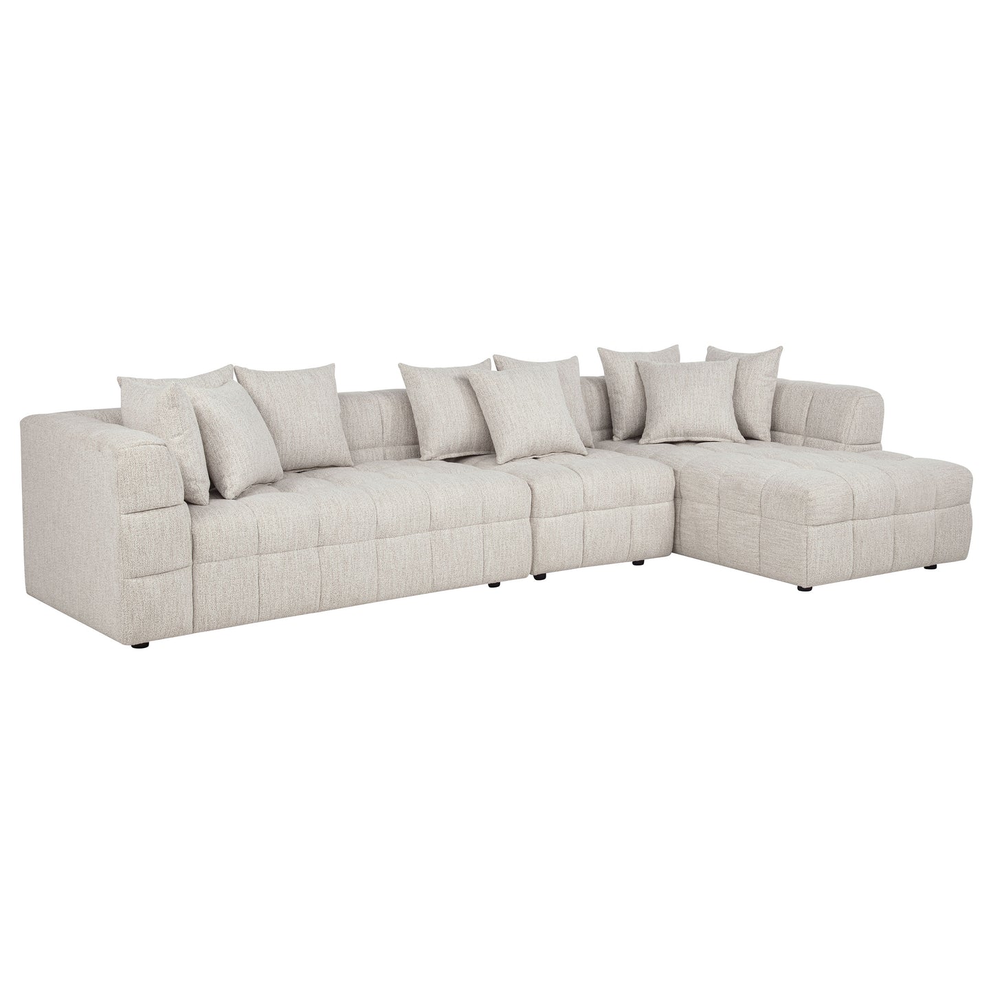 Amara 3-Piece Upholstered Sectional Sofa