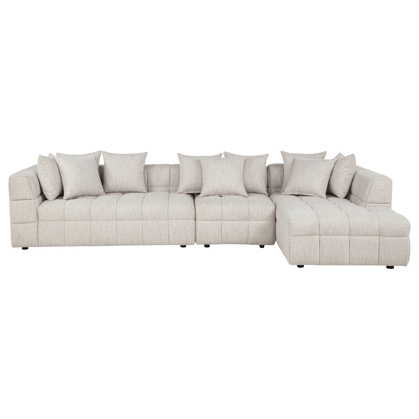 Amara 3-Piece Upholstered Sectional Sofa