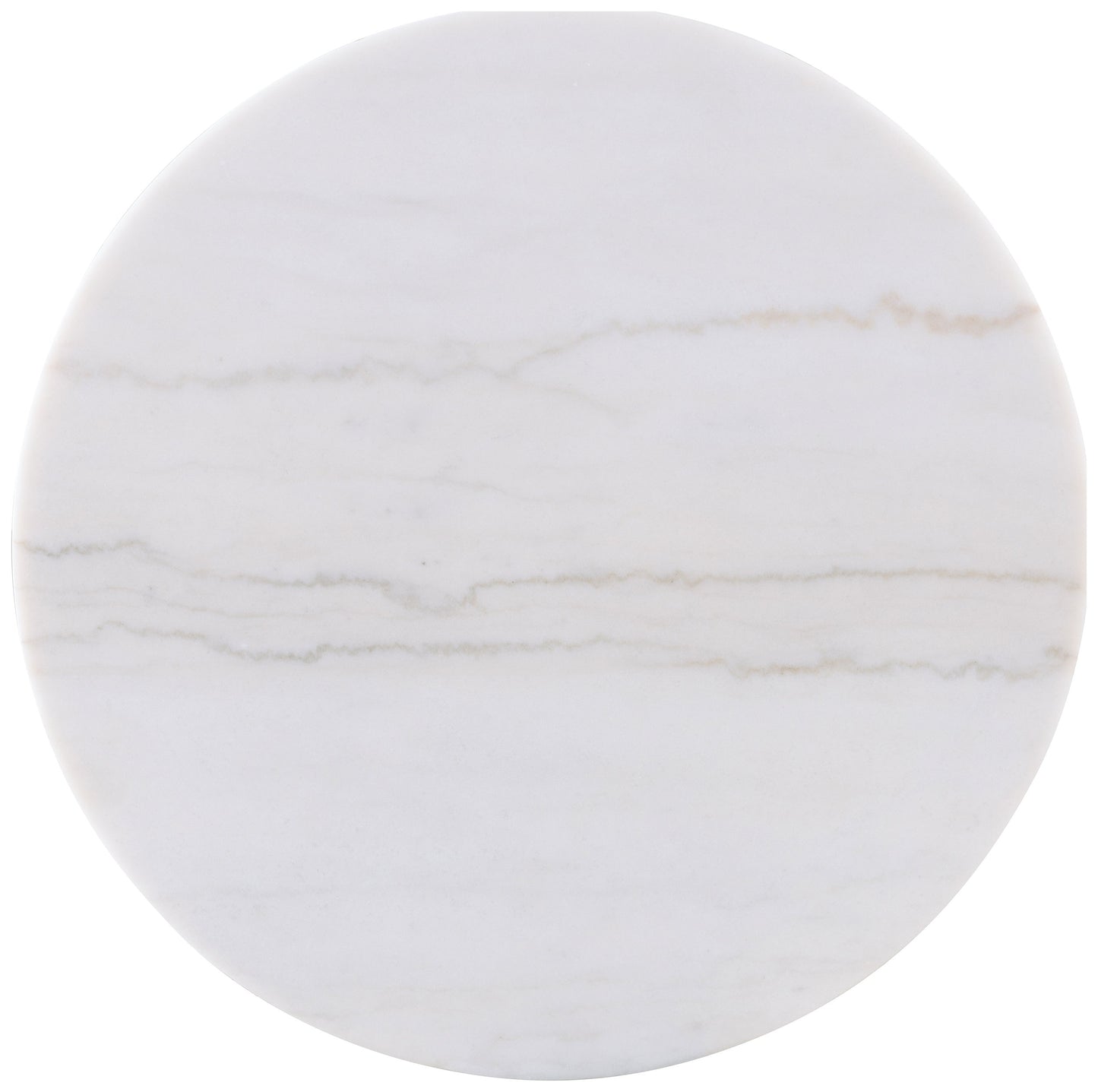 Jason Round White Marble Top Coffee Table Greige