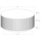 Jason Round White Marble Top Coffee Table Greige
