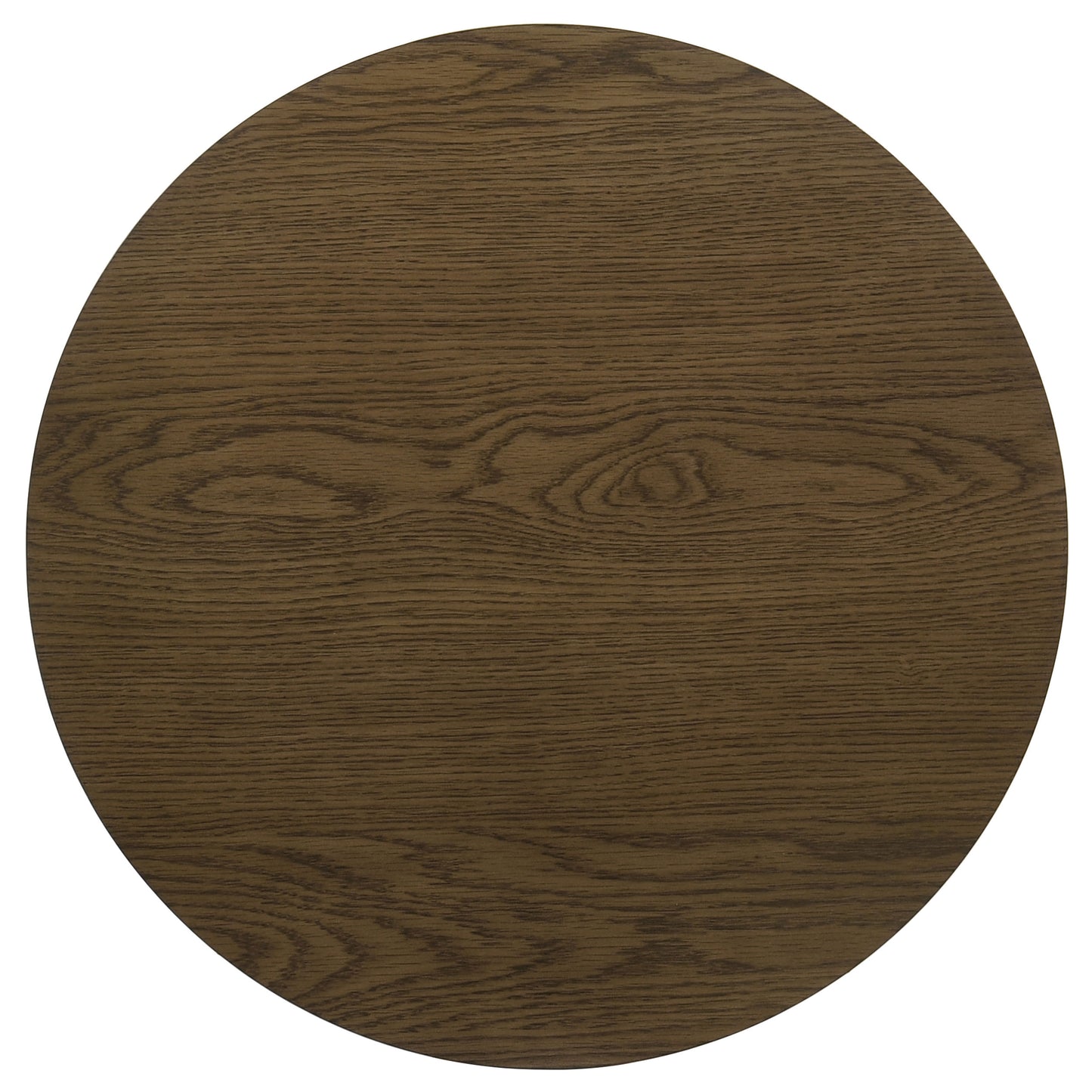 Kessler Round Sculptural Wood End Table Brown