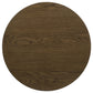 Kessler Round Sculptural Wood End Table Brown