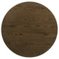 Kessler 2-piece Round Sculptural Wood Coffee Table Set Brown