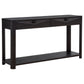 Marcelo Sofa Console Table with 2 Drawers and Shelf Coffee