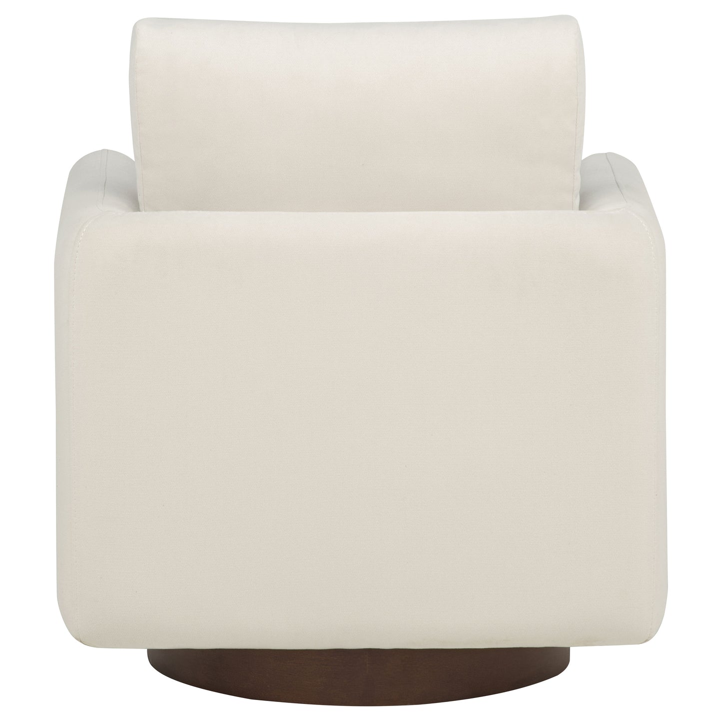 Iris Fabric Upholstered Swivel Accent Chair Ivory