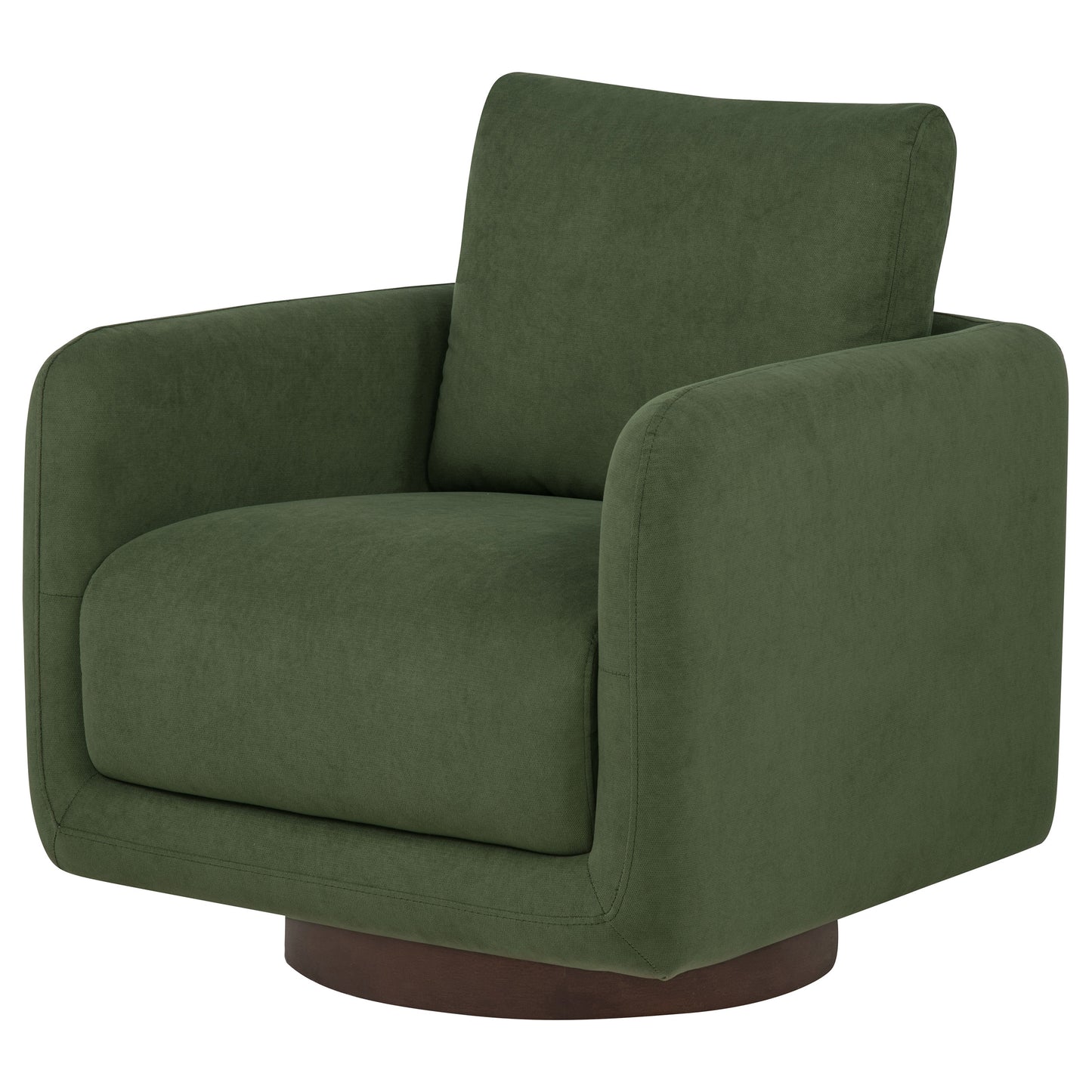 Iris Fabric Upholstered Swivel Accent Chair Matcha