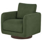 Iris Fabric Upholstered Swivel Accent Chair Matcha