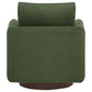 Iris Fabric Upholstered Swivel Accent Chair Matcha