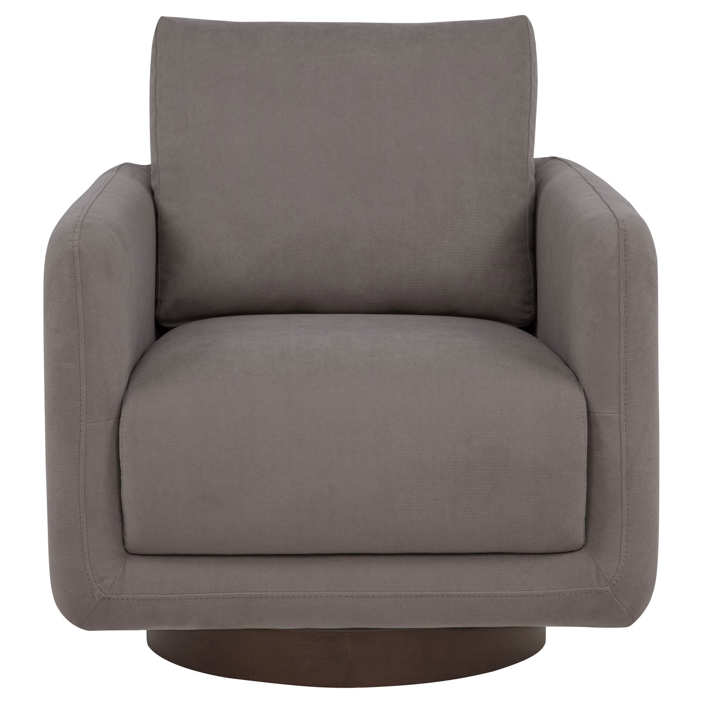 Iris Fabric Upholstered Swivel Accent Chair Stone