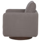 Iris Fabric Upholstered Swivel Accent Chair Stone