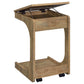 Ralston C-Shaped Lift-Top Sofa Side Table With Casters Mango