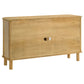 Ervine 3-Door Rope Panel Sideboard Accent Storage Cabinet Natural