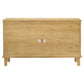 Ervine 3-Door Rope Panel Sideboard Accent Storage Cabinet Natural